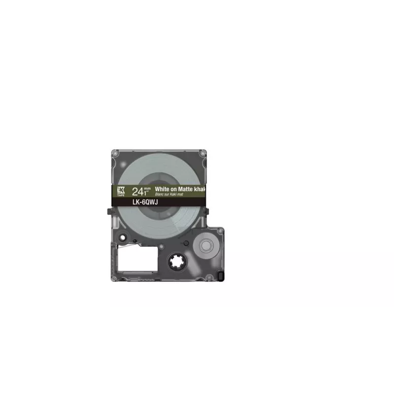 Epson LK-6QWJ kaki, wit