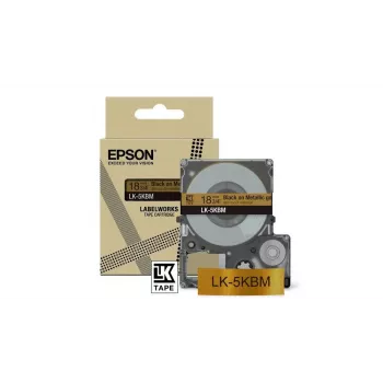 Labelband Epson LK-5KBM zwart goud thermotransfer 1,8 cm