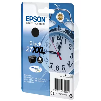 Epson enkelpack zwart 27XXL DURABrite Ultra inkt