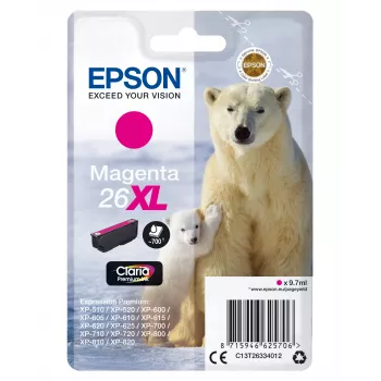 Epson ijsbeer singlepack magenta 26XL Claria Premium inkt