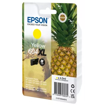 Epson 604XL inktpatroon origineel geel 4 ml singlepack
