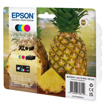 Epson 604XL inktpatroon 4 stk. origineel hoog (XL) bereik zwart, cyaan, magenta, geel