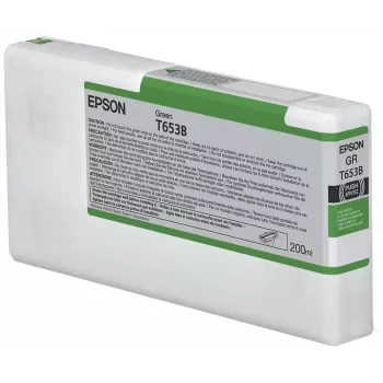 Epson T653B groene inktpatroon (200ml), groen, pigmentinkt, 200 ml, 1 stk.