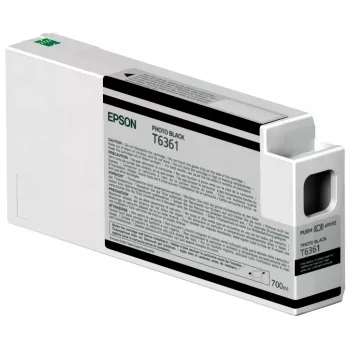 Epson singlepack foto-inkt zwart T636100 UltraChrome HDR 700 ml, fotozwart, kleurstofinkt, 700 ml, 1 stk.