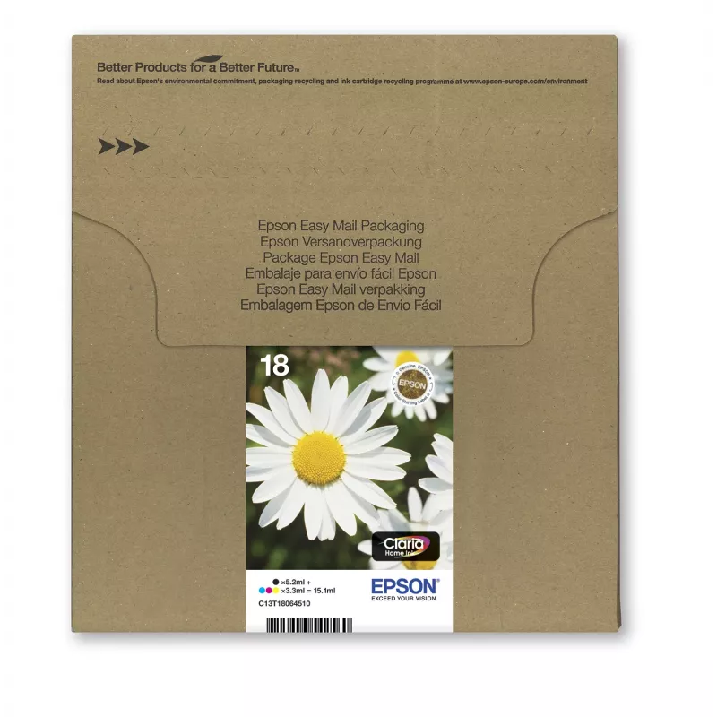 Cartridge Epson T1806 Easy Mail Packaging zwart geel cyaan magenta