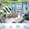InLine industrie-netwerkkabel, M12 4-polig D-gecodeerd stekker naar RJ45, PUR 5 m