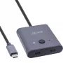 InLine USB-C-schakelaar, bidirectionele schakelaar, 10 Gb/s, 100 W