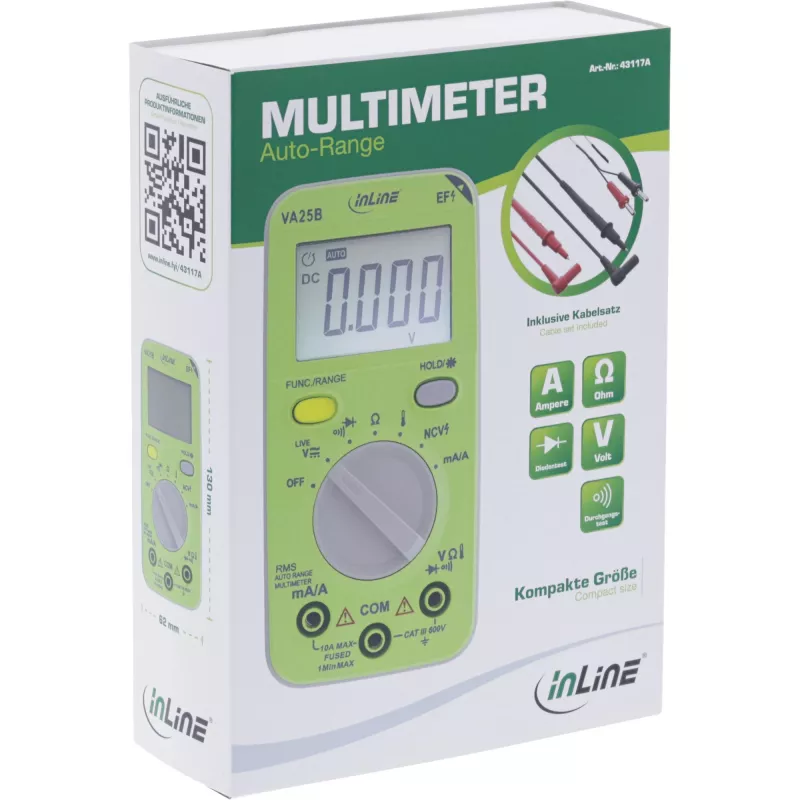 InLine 43117A zakmultimeter met autorange