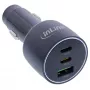 InLine USB-autolader Power Delivery, 2x USB-C + QC USB-A, zwart