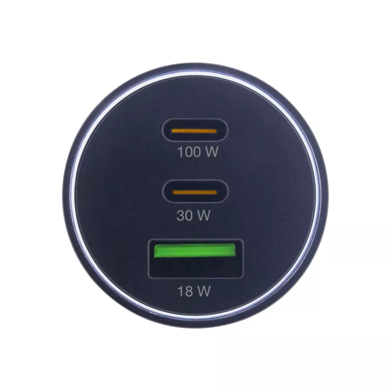 InLine USB-autolader Power Delivery, 2x USB-C + QC USB-A, zwart