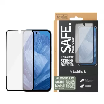 PanzerGlass SAFE. by ® screenprotector Google Pixel 8a | Ultra-Wide Fit