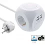 InLine Charging Cube InLine 16499A 3x randaarde 2x USB-C 2x USB-A wit 2 m
