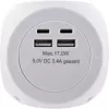 InLine Charging Cube InLine 16499A 3x randaarde 2x USB-C 2x USB-A wit 2 m