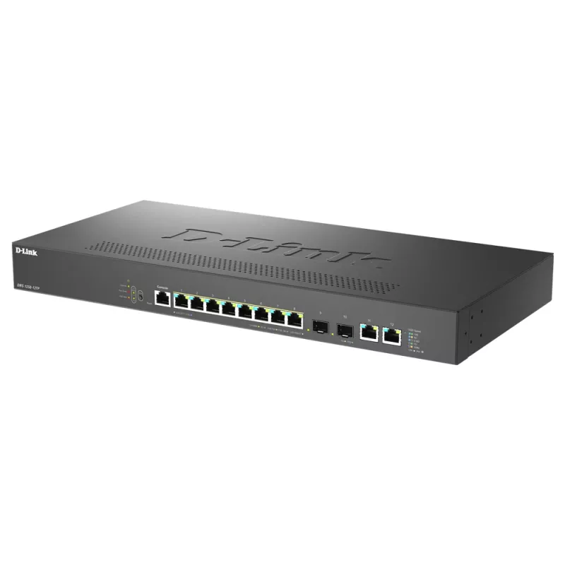 D-Link DMS-1250-12TP/E netwerkswitch managed 2.5G Ethernet (100/1000/2500) Power over Ethernet (PoE) zwart