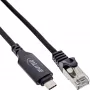 Netwerkkabel InLine 33381A USB-C naar RJ45 Cat6 2m zwart