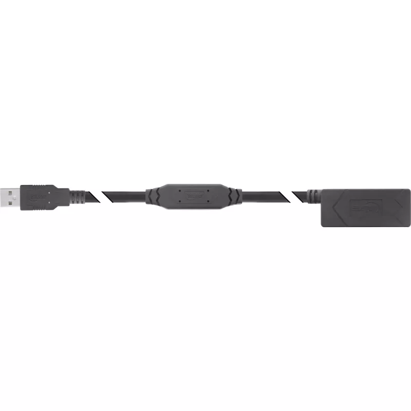 InLine USB 2.0 actieve verlengkabel USB-A stekker/bus 20m 0,48 Gbit/s