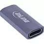 USB-C adapter InLine 35900E grijs aansluiting 1 USB-C aansluiting 2 USB-C
