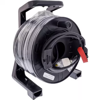 Netwerkkabelhaspel InLine Harting Cat.6A RJ-45 50m zwart