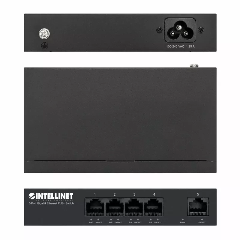 Intellinet 561792 netwerkswitch Gigabit Ethernet (10/100/1000) Power over Ethernet (PoE) zwart