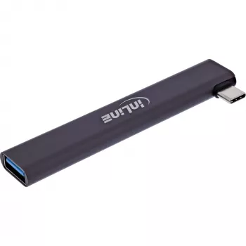 InLine slanke USB-C hub, 4-poorts, USB 3.0 + 3x USB 2.0, slank design