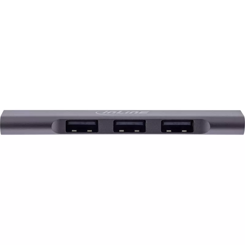 InLine slanke USB-C hub, 4-poorts, USB 3.0 + 3x USB 2.0, slank design