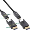 InLine HDMI AOC-kabel, Ultra High Speed HDMI, 8K4K, afneembare stekker, 15m
