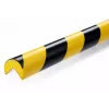 Durable C25R polyurethaan-product zwart geel afgerond 1000 mm