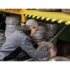 Durable C25R polyurethaan-product zwart geel afgerond 1000 mm