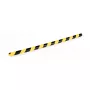 Durable C25R polyurethaan-product zwart geel afgerond 1000 mm