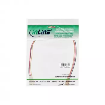 InLine ventilator-kabelverlenging 3-Pin Molex stekker/bus lengte 2 m