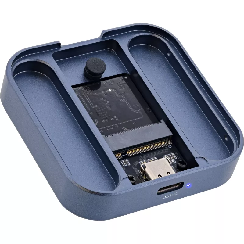 InLine Clip Case - magnetische USB-C-behuizing voor SATA III & NVMe M.2 SSD's
