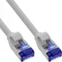 InLine 74901 Slim patchkabel, Cat.6A, S/FTP, TPE (LSZH), flexibel, PoE, grijs, 1 m