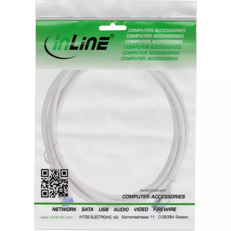 InLine 74914 netwerkkabel grijs 1,5 m Cat6a S/FTP (S-STP)