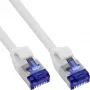 InLine 74901W Slim patchkabel, Cat.6A, S/FTP, TPE (LSZH), flexibel, PoE, wit, 1 m