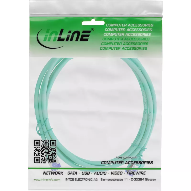 Patchkabel InLine Cat.6A S/FTP Slim TPE (LSZH) PoE, groen, 7,5 m