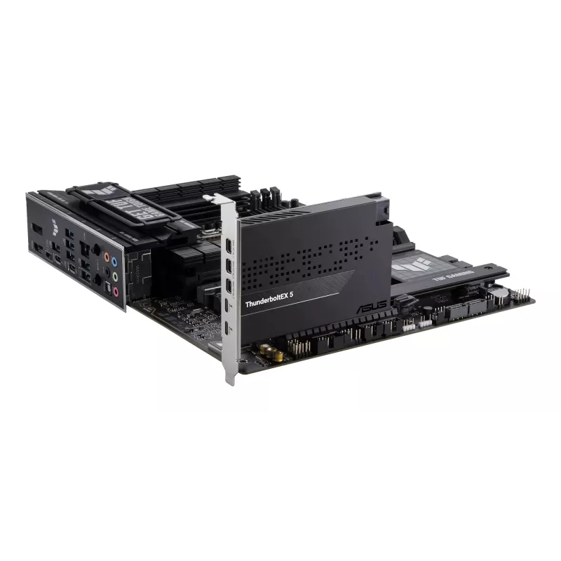 Interfacekaart ASUS ThunderboltEX 5 — PCIe 4.0, Intel JHL9580, Mini DisplayPort, USB 2.0, 120 Gbit/s