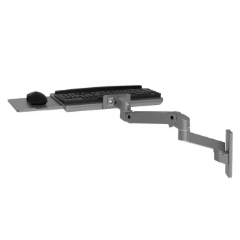 Toetsenbordhouder Ergotron LX Pro wandtoetsenbordarm donkergrijs maximaal gewicht 2,3 kg