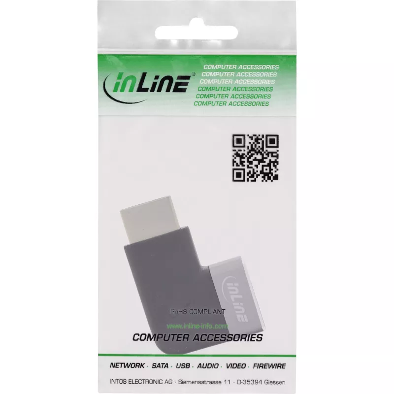 HDMI-adapter InLine 17991D zwart grijs verguld
