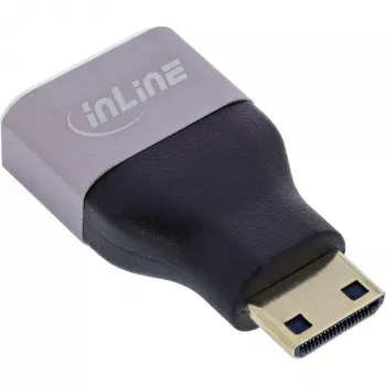 InLine 17991C Kabel-adapter HDMI A Mini HDMI C zwart, grijs
