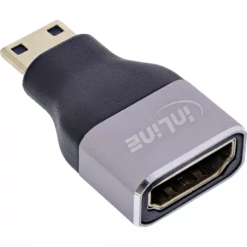 InLine 17991C Kabel-adapter HDMI A Mini HDMI C zwart, grijs