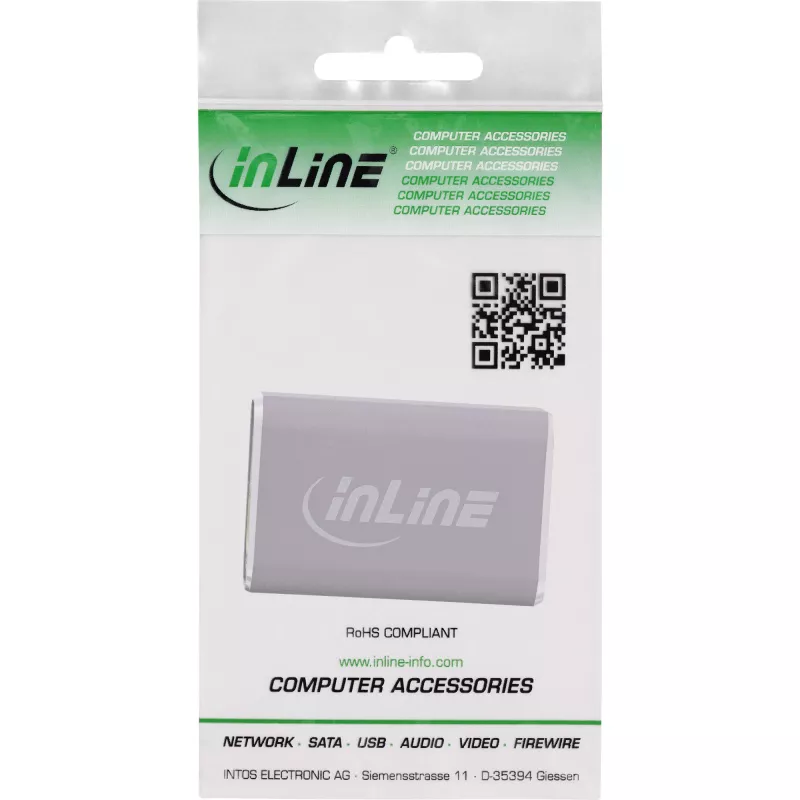HDMI-adapter InLine 17991A grijs goudbedekt