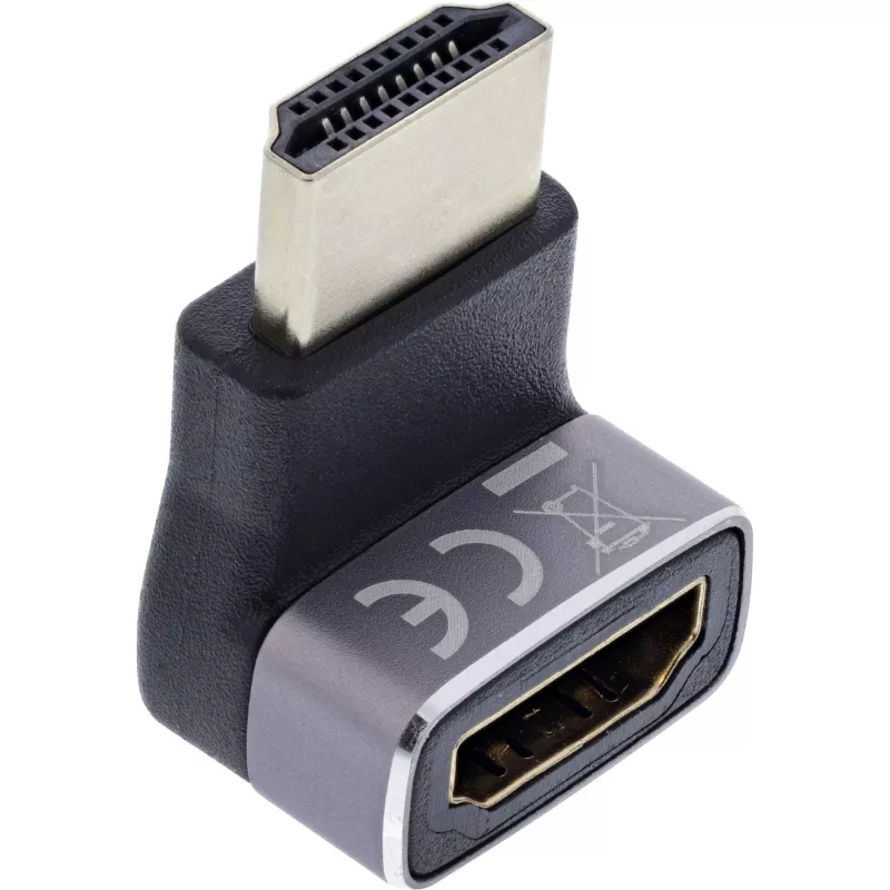 HDMI-adapter InLine 17991G zwart grijs verguld