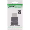 HDMI-adapter InLine 17991G zwart grijs verguld