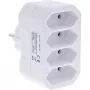 Netstekkeradapter type F type C InLine 16471E wit