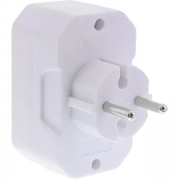 Netstekkeradapter type F type C InLine 16471E wit