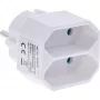 Netstekkeradapter type F type C eurostekker wit InLine 16471D