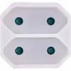 Netstekkeradapter type F type C eurostekker wit InLine 16471D