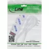 InLine 16431Z stroomverlengsnoer 1,5 m 3 AC-uitgang(en) voor binnen wit