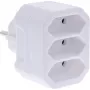 Netstekkeradapter type F type C InLine 16471A wit