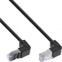 InLine patchkabel boven/onder haaks, S/FTP (PiMf), Cat.6, 250 MHz, PVC koper